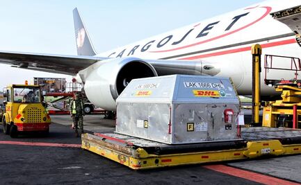 Llegan al aeropuertos de CDMX 585 mil vacunas de Pfizer-BioNTech