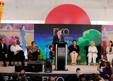 Giovani Gutiérrez inaugura la Feria Internacional del Libro de Coyoacán; escritora Elena Poniatovska fue una de las invitadas especiales