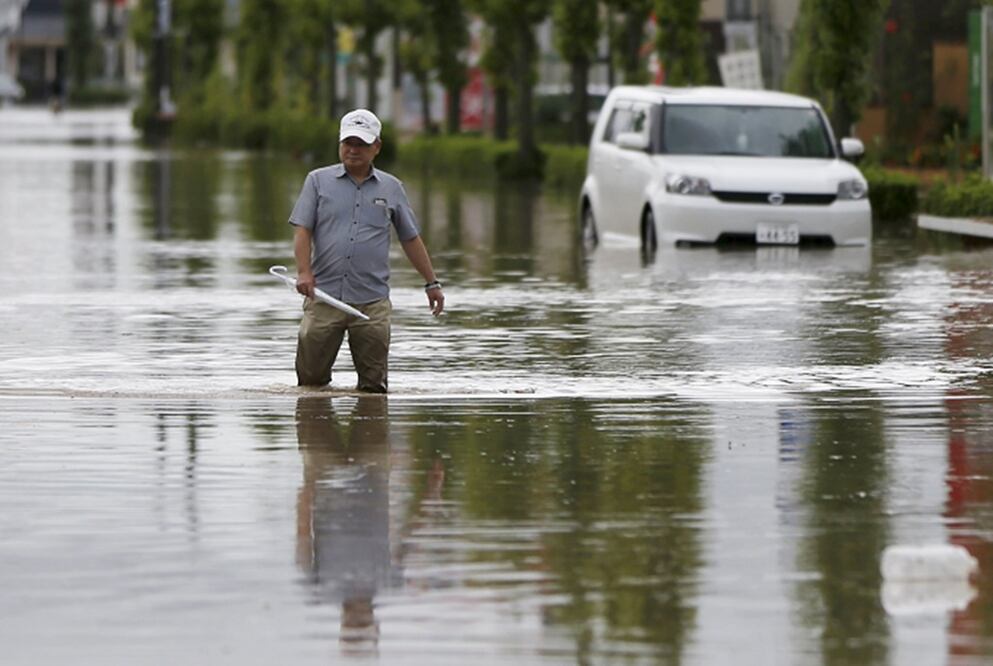 La zona más afectada por las precipitaciones se ubica al norte de la capital japonesa, en las prefecturas de Ibaraki y Tochigi (REUTERS)