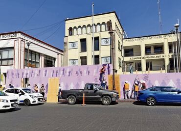 Blindan edificios ante marchas del Día de la Mujer