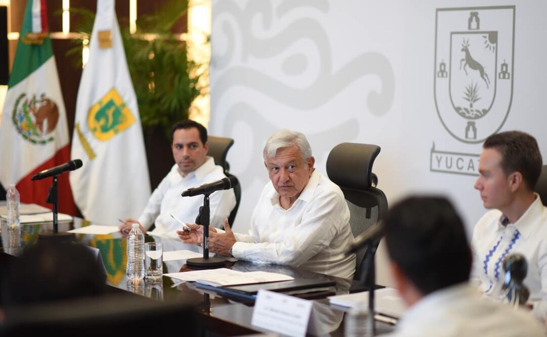 AMLO se reunió con los gobernadores de la zona del sureste