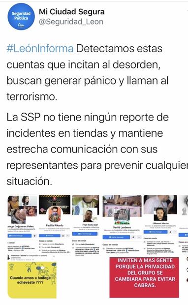 Detectan redes sociales que llaman a hacer "saqueos" en Guanajuato 