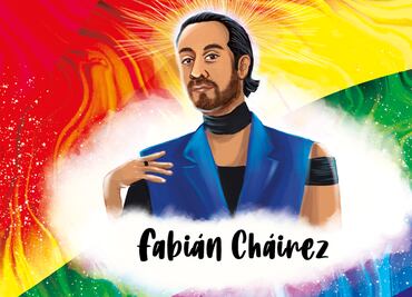 "Los héroes de la nación nos pertenecen a todos, todas y todes", Fabián Cháirez cuestiona las masculinidades con su brocha
