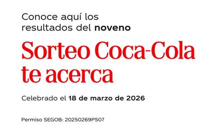 Sorteo Coca-Cola te acerca Semana 09 