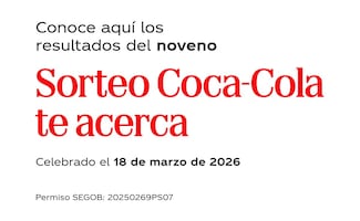 Sorteo Coca-Cola te acerca Semana 09