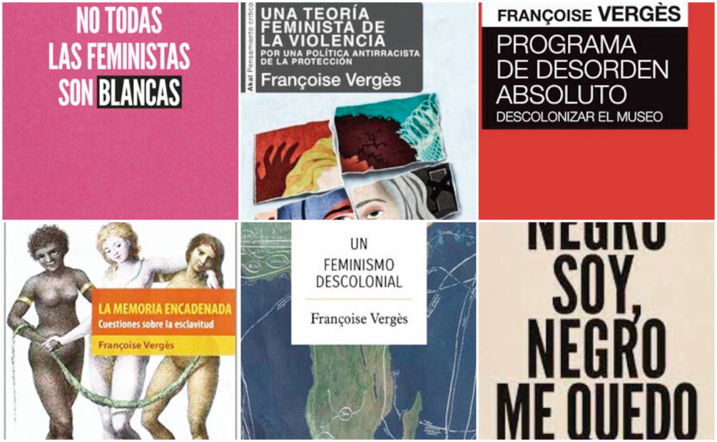 Libros de Françoise Vergès. Fotos: Especiales