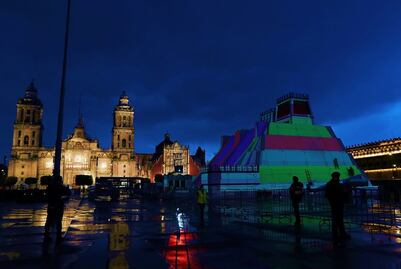 Actividades en el Zócalo, además de poder ver la maqueta del Templo Mayor
