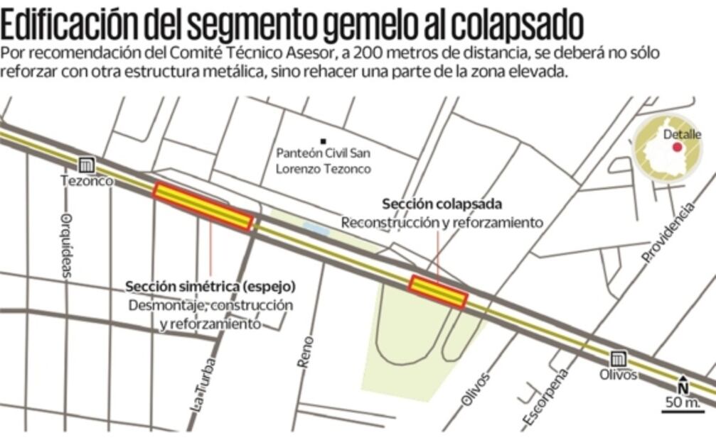 Reconstruirán otro tramo de parte elevada de la L12