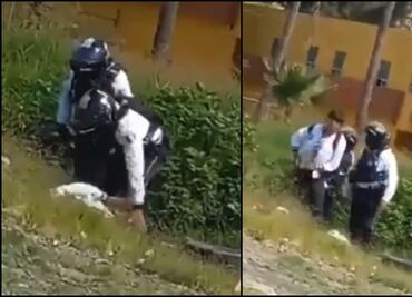Exhiben a policías viales agrediendo a joven motociclista en Tonalá, Jalisco