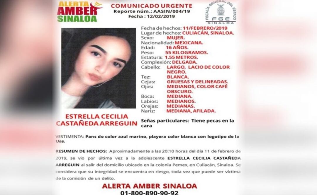 Estrella Cecilia fue vista por última vez, a las 8:10 horas de la noche, al salir de su casa en la colonia Pemex. Foto: Cortesía 