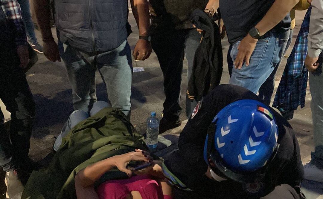 Los lesionados por quemaduras fueron trasladados para su atención médica Foto: Gaspar Betancourt/El Universal