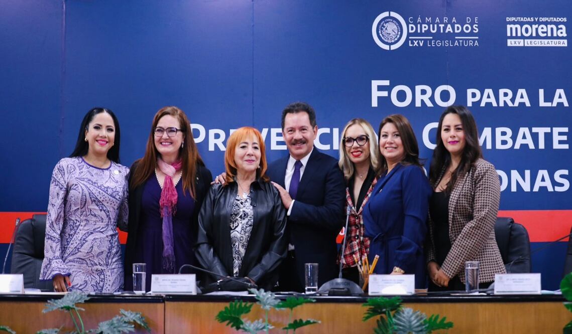 Durante el Foro para la Prevención y Combate a la Trata de Personas, organizado por el grupo parlamentario de Morena, la ombudsperson calificó a la trata como un flagelo que lastima a la sociedad entera. Foto: especial