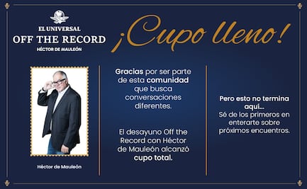 ¿Te quedaste fuera? El desayuno con Héctor de Mauleón agotó entradas; conoce los próximos eventos