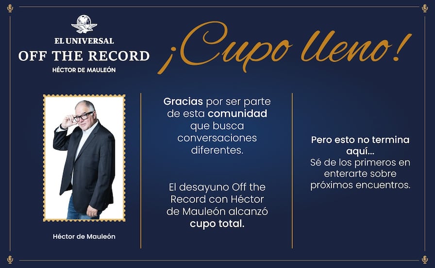 ¿Te quedaste fuera? El desayuno con Héctor de Mauleón agotó entradas; conoce los próximos eventos