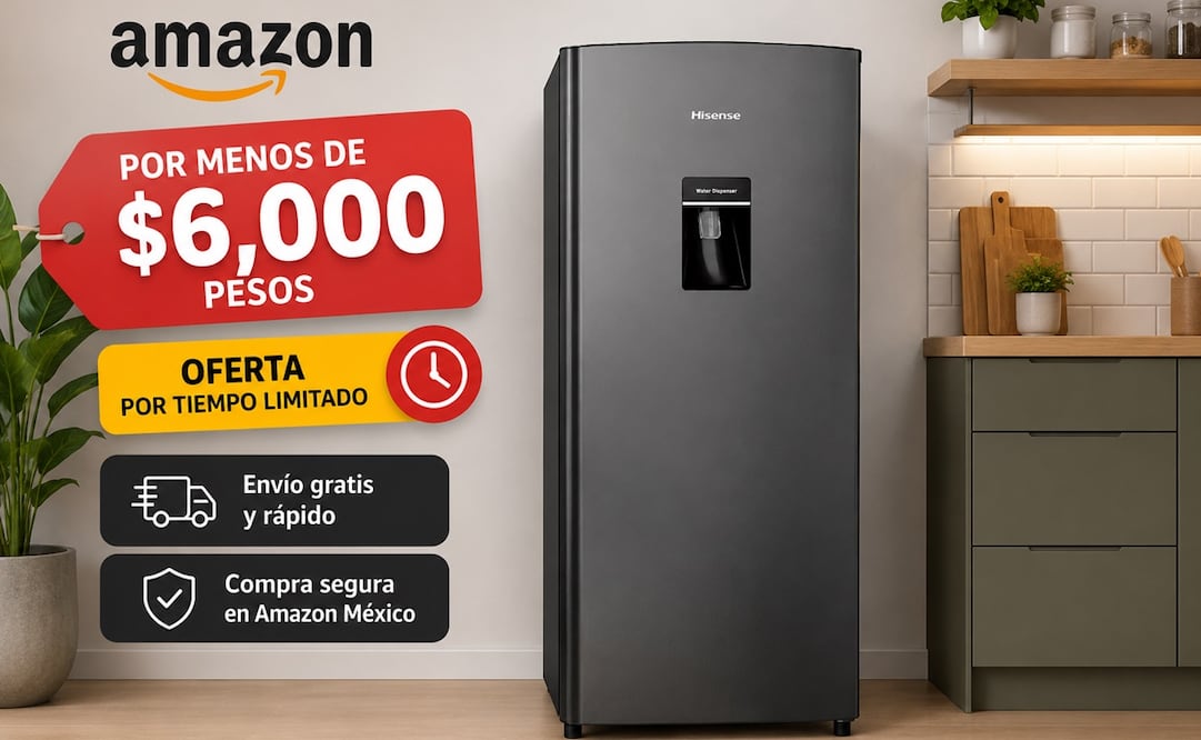 El Hisense RR63D6WBX ofrece una capacidad adecuada para almacenar alimentos frescos, bebidas, lácteos y productos de uso diario. Foto: IA