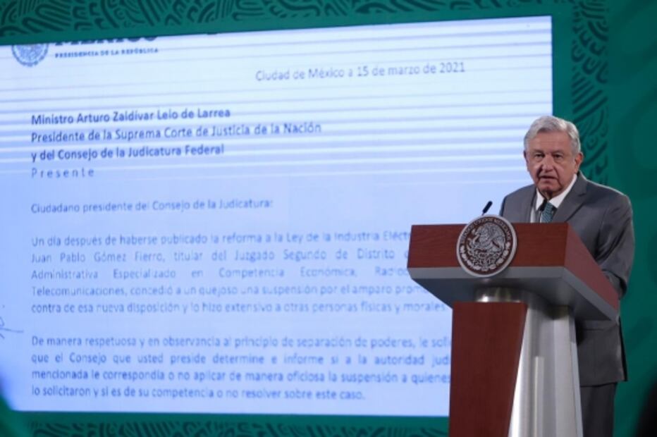 La mañanera de AMLO, 15 de marzo, minuto a minuto