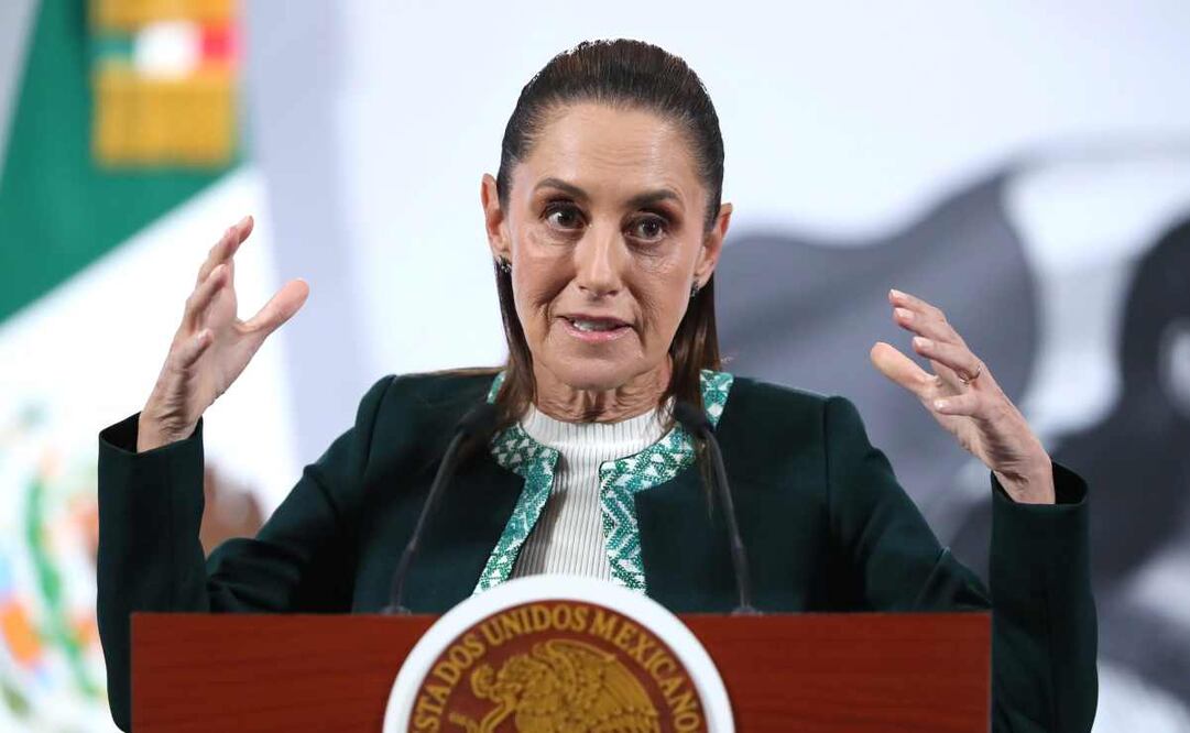 Claudia Sheinbaum, presidenta de México, durante la mañanera del 26 de noviembre del 2025. Foto: EFE