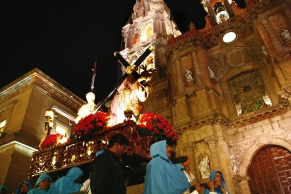 Así es la Procesión del Silencio en San Luis Potosí