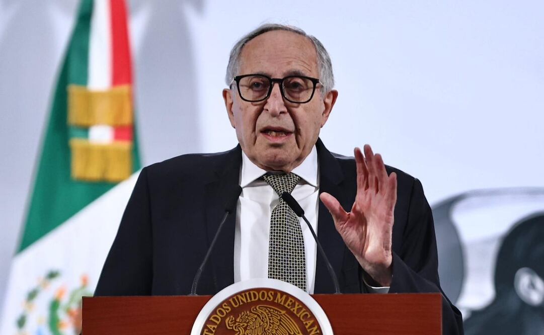 David Kershenobich en la Conferencia del Pueblo en Palacio Nacional (29/05/25). Fotos: Berenice Fregoso/ EL UNIVERSAL