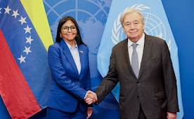 Guterres recibe a Delcy Rodríguez en Nueva York; prepara su encuentro con Trump y su discurso ante la ONU