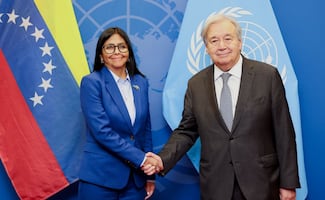 Guterres recibe a Delcy Rodríguez en Nueva York; prepara su encuentro con Trump y su discurso ante la ONU