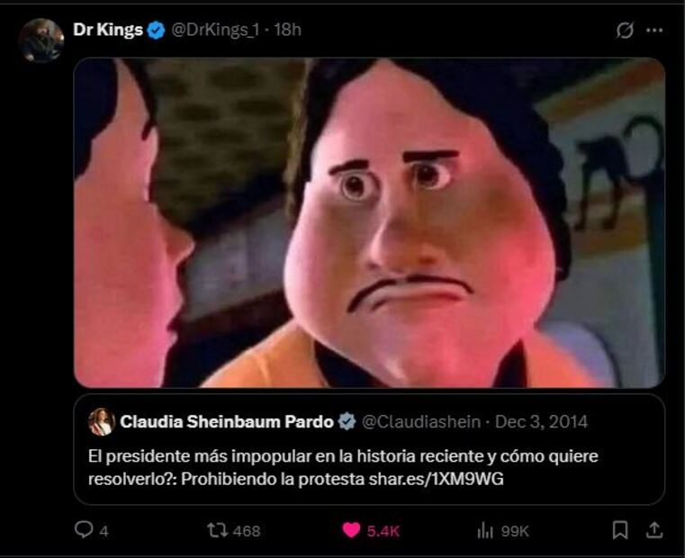 Captura de pantalla en X