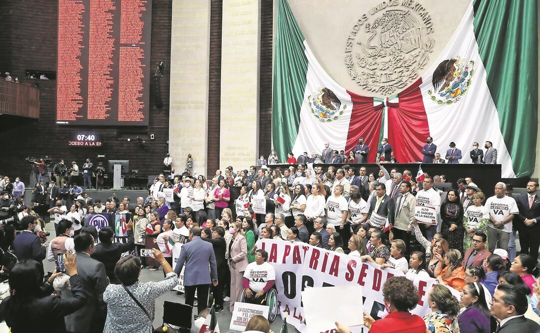 Los diputados de oposición impidieron que la reforma de AMLO sobre materia eléctrica se aprobara el pasado 17 de abril, desde entonces algunos han denunciado que han recibido amenazas. Foto: Archivo/ EL UNIVERSAL