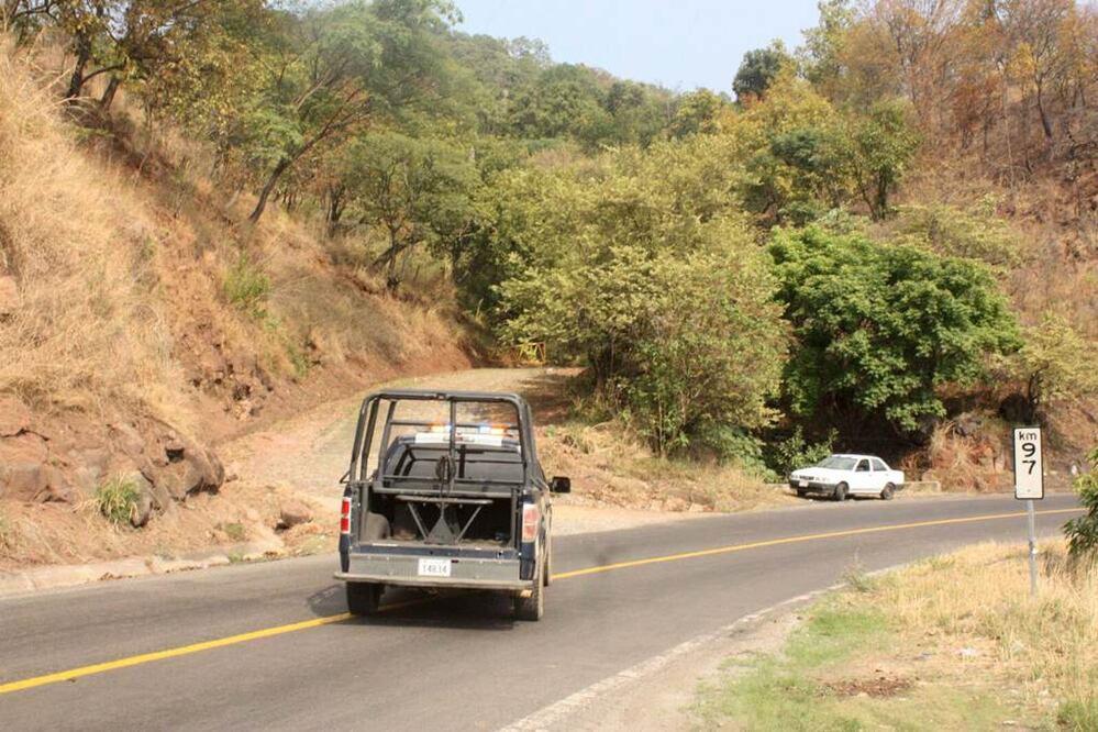 Paraje donde fue encontrado el cuerpo del periodista Salvador Adame, el 14 de junio de 2017. Foto: EFE