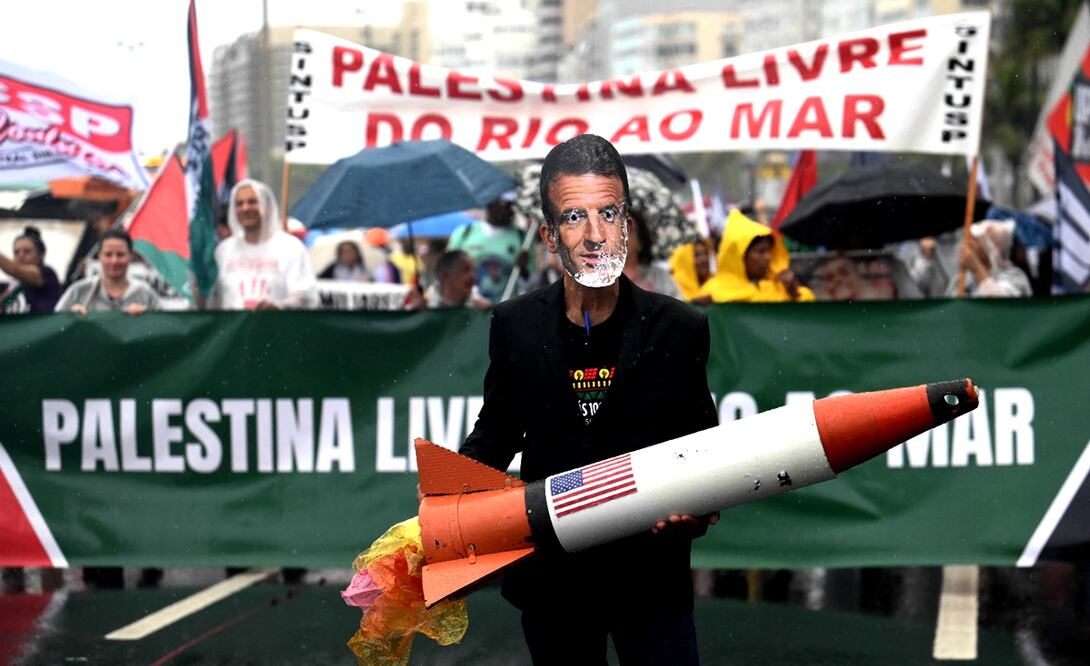 Protestas contra líderes del G20. Foto: AFP