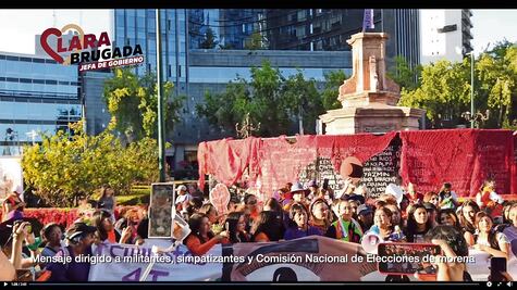 Los monumentos de Reforma, en la campaña de Clara Brugada 