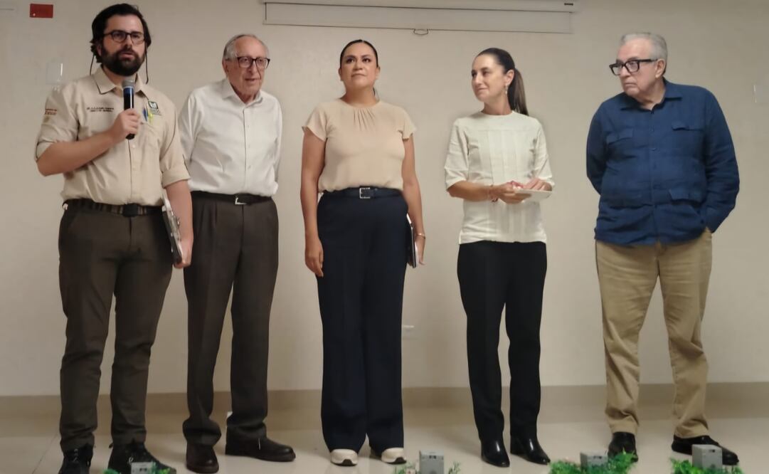 La presidenta Claudia Sheinbaum durante la conferencia en Sinaloa sobre Ovidio Guzmán. Foto: Eduardo Dina/ EL UNIVERSAL