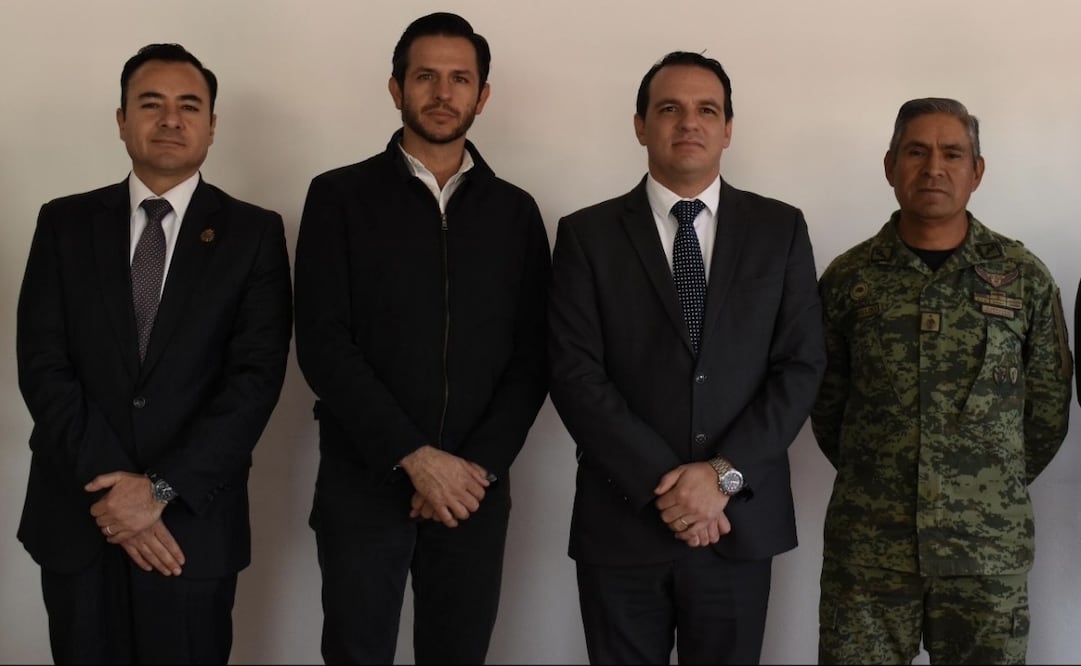 Autoridades de Guanajuato y Querétaro anunciaron el reforzamiento de la seguridad en los límites de las dos entidades tras masacre en "El Trébol" (02/12/2024). Foto: Especial