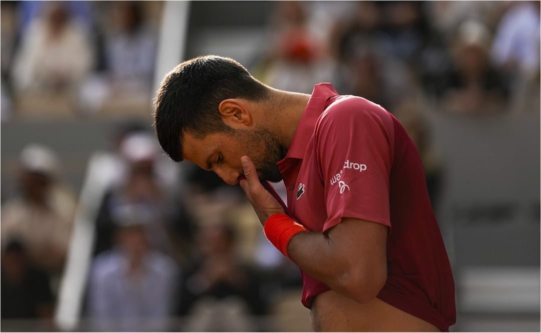 Novak Djokovic causa baja de Roland Garros. FOTO: AP