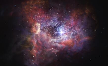 Detectan el polvo interestelar de una de las galaxias más lejanas conocidas