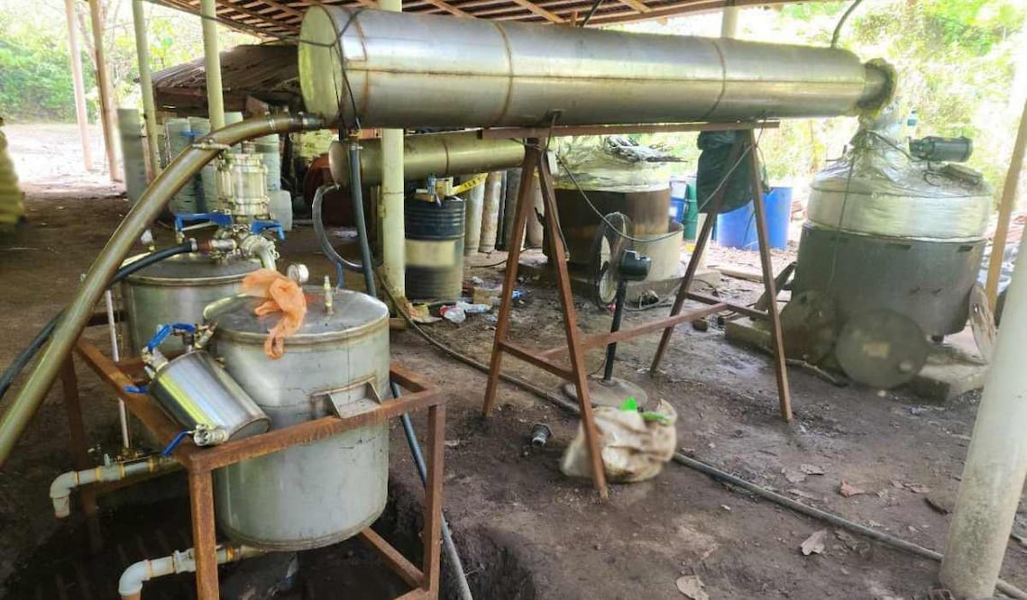 Omar García Harfuch, titular de la SSPC, publicó este 9 de agosto sobre la inhabilitación de un laboratorio de metanfetaminas en Chiapas. Foto: Captura de pantalla de la cuenta de X de @OHarfuch