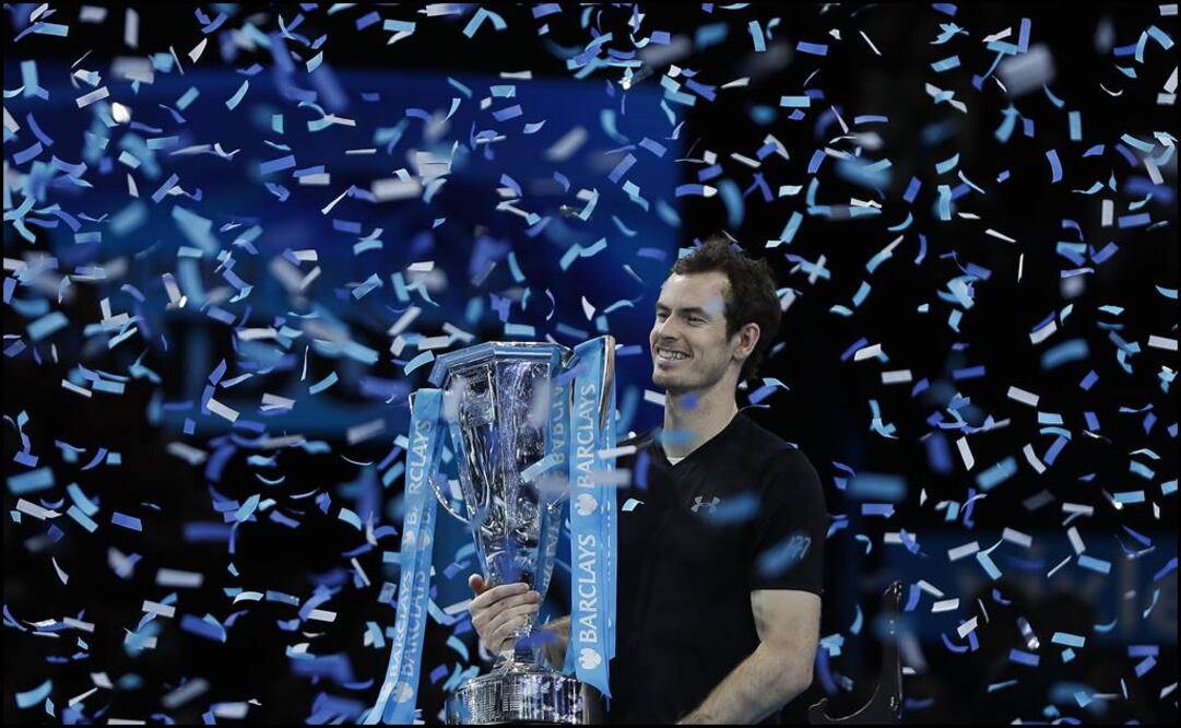 Murray con el trofeo de la Copa Masters. Foto: AP