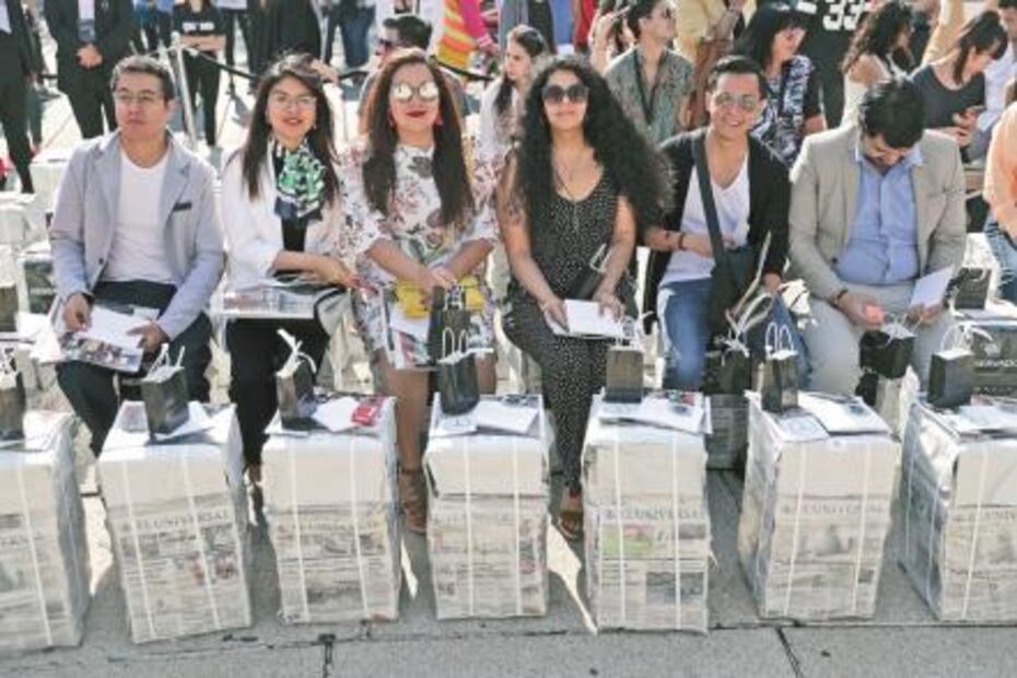 El Ángel de la Independencia se convirtió en pasarela de moda