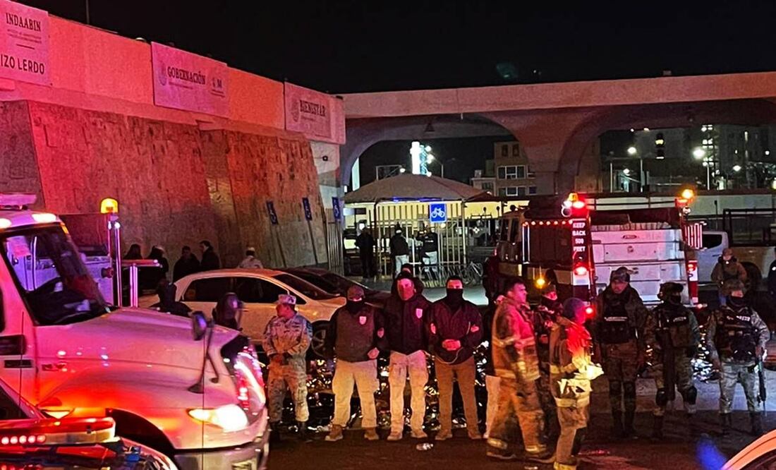 Mueren 39 migrantes en un incendio en inmediaciones del INM. Foto: Paola Gamboa/EL UNIVERSAL