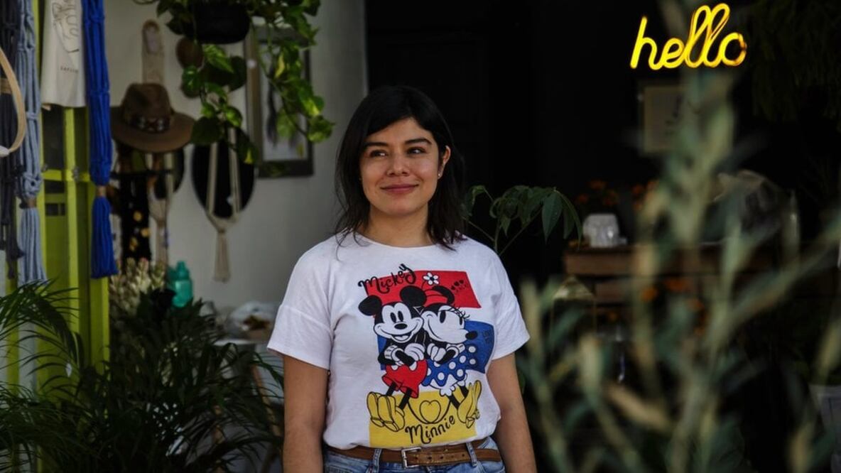 Abigail Martínez abrió su negocio de plantas en Narvarte en plena pandemia. Foto: Javier Azuara