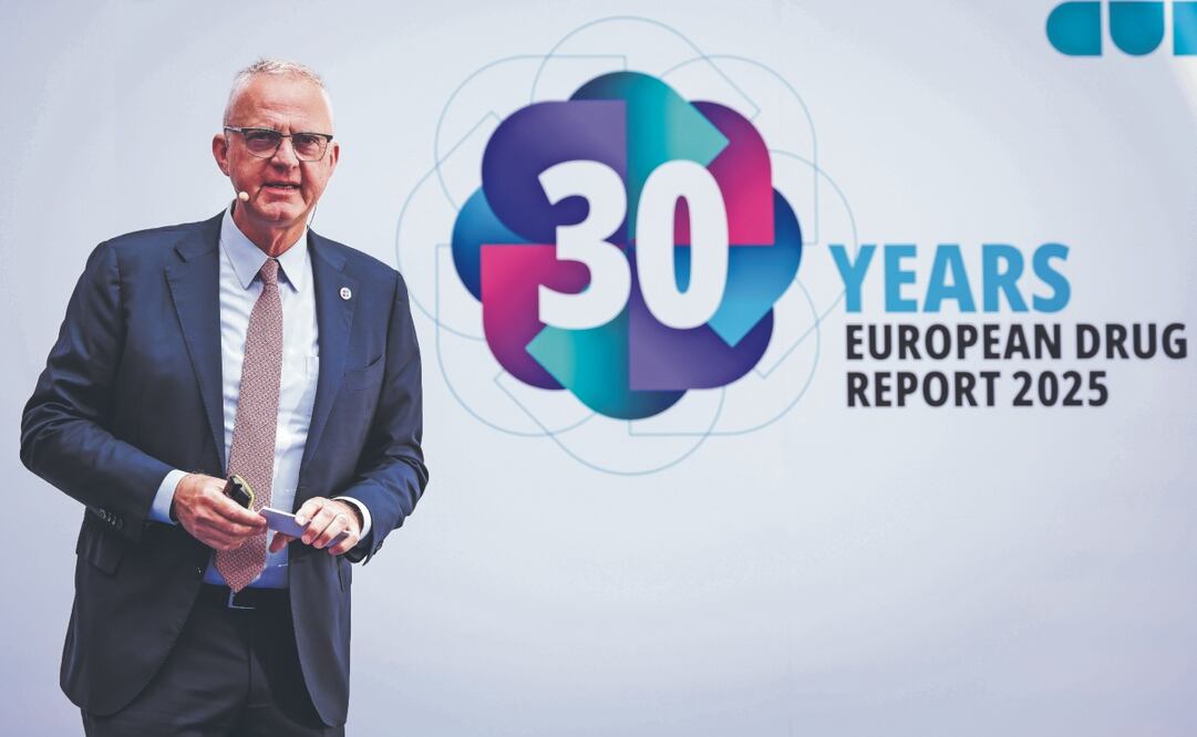 Alexis Goosdeel, director ejecutivo de la Agencia de la Unión Europea sobre Drogas (EUDA), ayer en Lisboa. Foto: de EFE