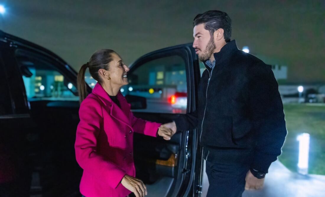 Claudia Sheinbaum y Samuel García. Foto tomada: de @samuel_garcias