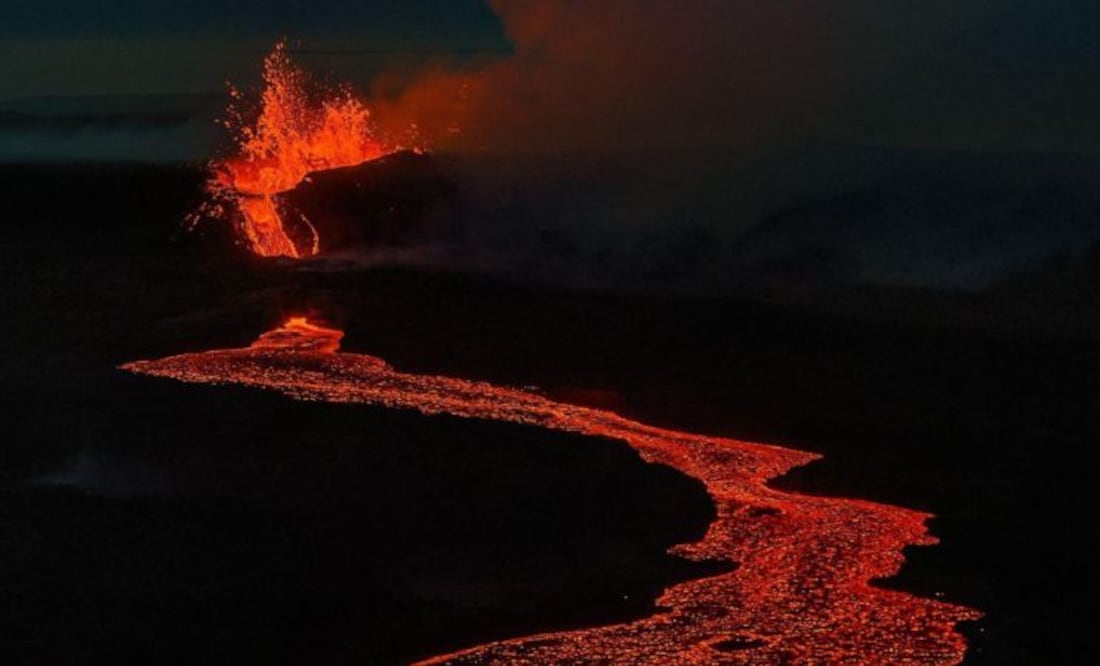 Tres fisuras aparecieron al noreste de la base de la montaña Litli-Hrútur. Foto: BBC News
