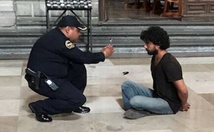 Agresor de sacerdote en la Catedral es mexicano, dicen supuestos familiares 