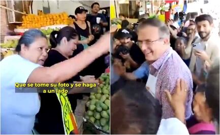 VIDEO: "Corren" a Marcelo Ebrard de mercado en Cuernavaca; "¡Tómese su foto y hágase a un ladito!"