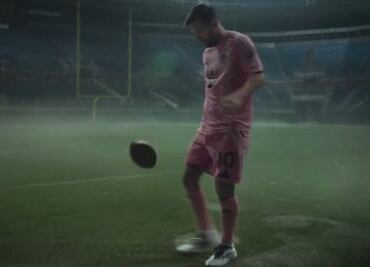 VIDEO: Lionel Messi hizo dominadas con un balón de futbol americano para promocionar el regreso de la MLS