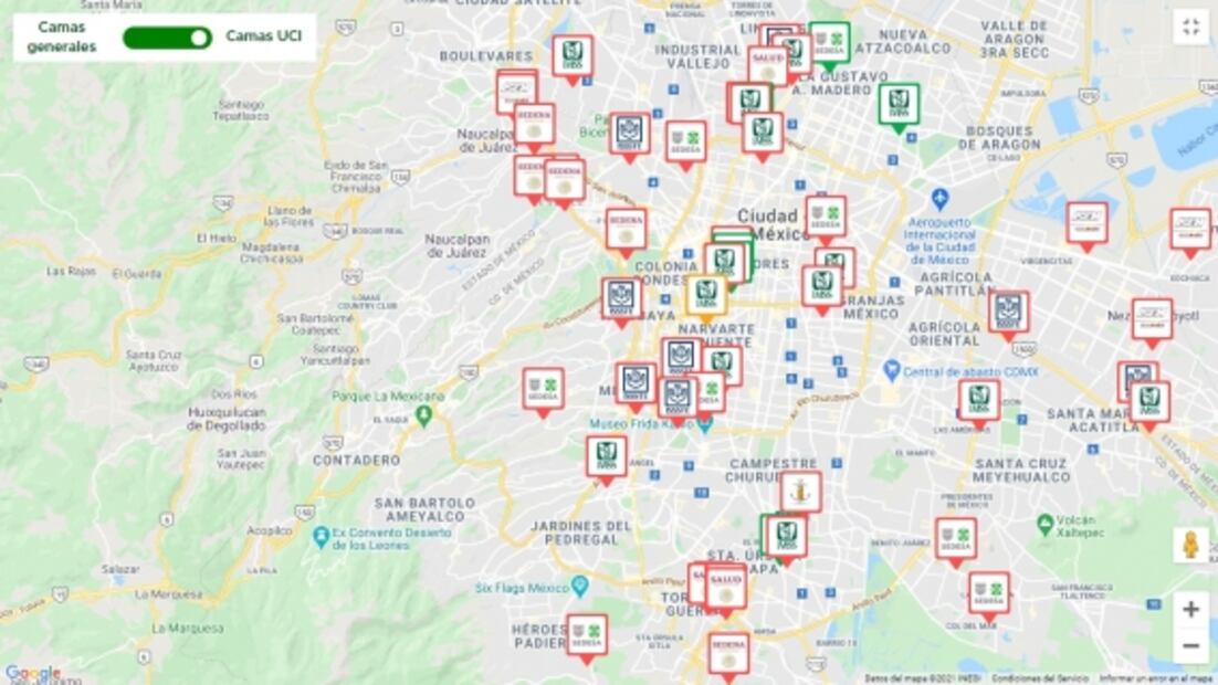 IMSS en CDMX tiene solo dos camas disponibles para hospitalización general Covid-19