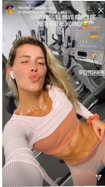 Michelle Salas presume abs de acero en Instagram 