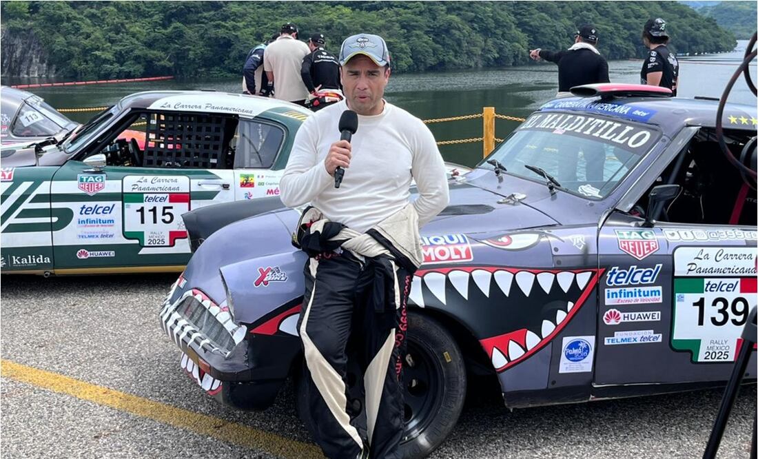 Jesús Cordero destaca en el inicio de la Carrera Panamericana 2025. FOTO: Alberto Vargas/ EL UNIVERSAL