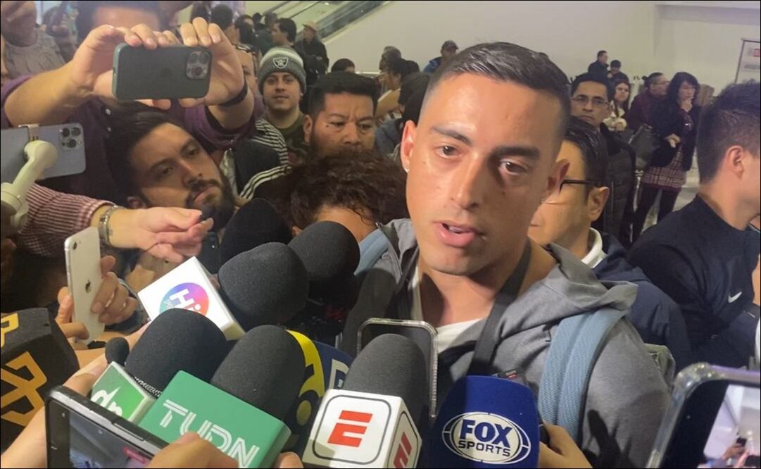 Rogelio Funes Mori arribó a la Ciudad de México para presentarse con Pumas / FOTO: Nicolás Schiller Solti