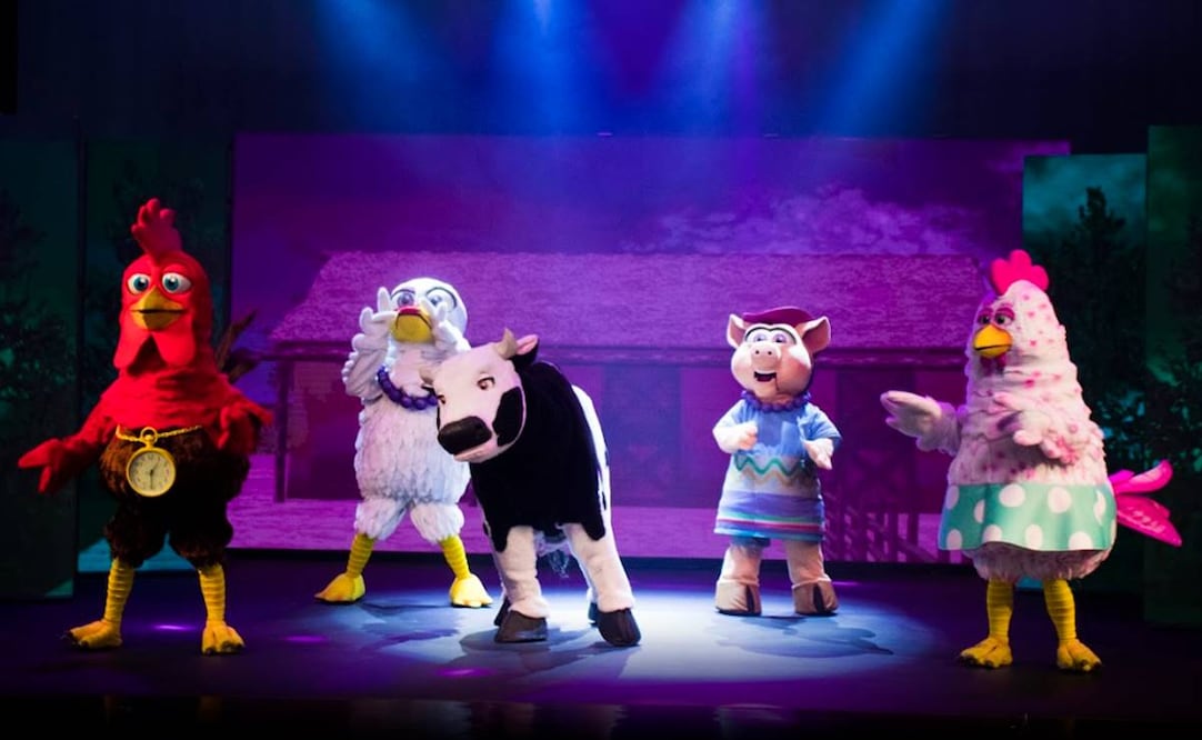 “La granja de Zenón y su espectáculo ¡Exacto!”: La historia es la misma que se presentó inicialmente en el país sudamericano, sin experimentar tropicalización como se acostumbra en medios audiovisuales. Foto: Cortesía.